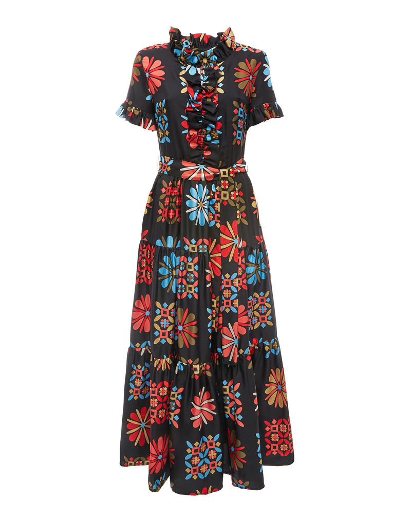Long And Sassy Dress in Vetrata Grande for Women | La DoubleJ