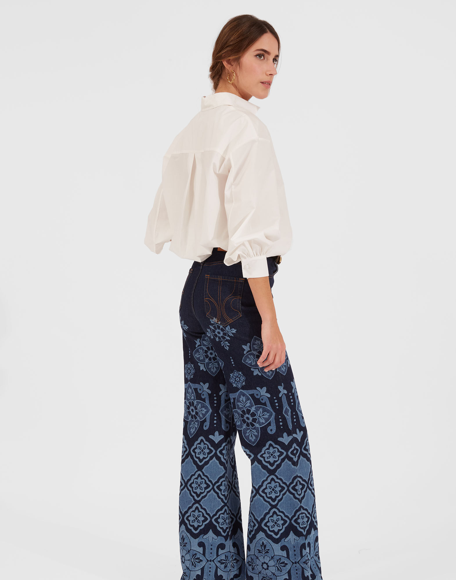 Flare Jeans in Partenope Navy for Women | La DoubleJ