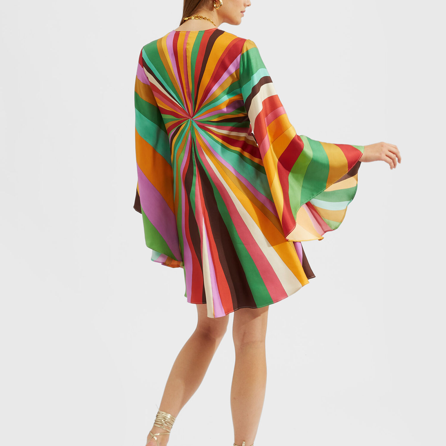 La Doublej Mini Magnifico Dress (placée) In Rainbow