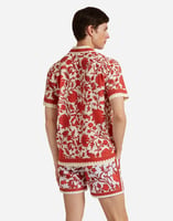 La DoubleJ Maitan Shirt Dragonflower Plac&egrave;e Red SHI0118LYO001DRE01RE01