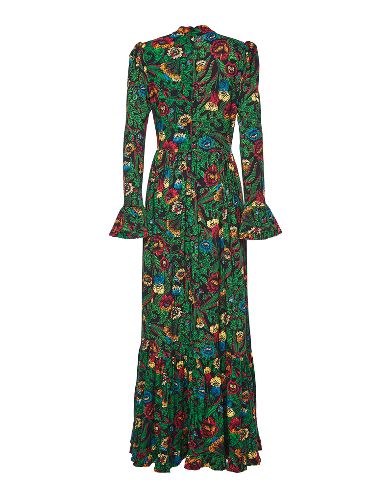 Visconti Dress in Night Garden for Women | La DoubleJ