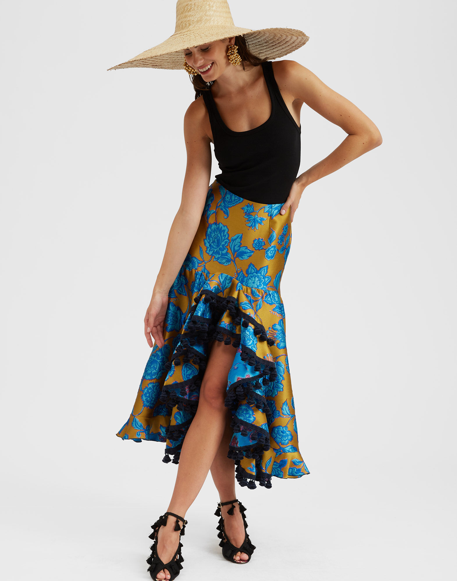 Feria Skirt in Hottie Turquoise for Women | La DoubleJ