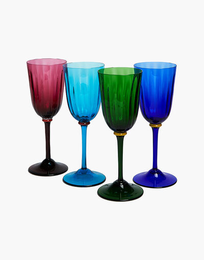 Rainbow Glass Set of 2 in Turquoise - Arredamento