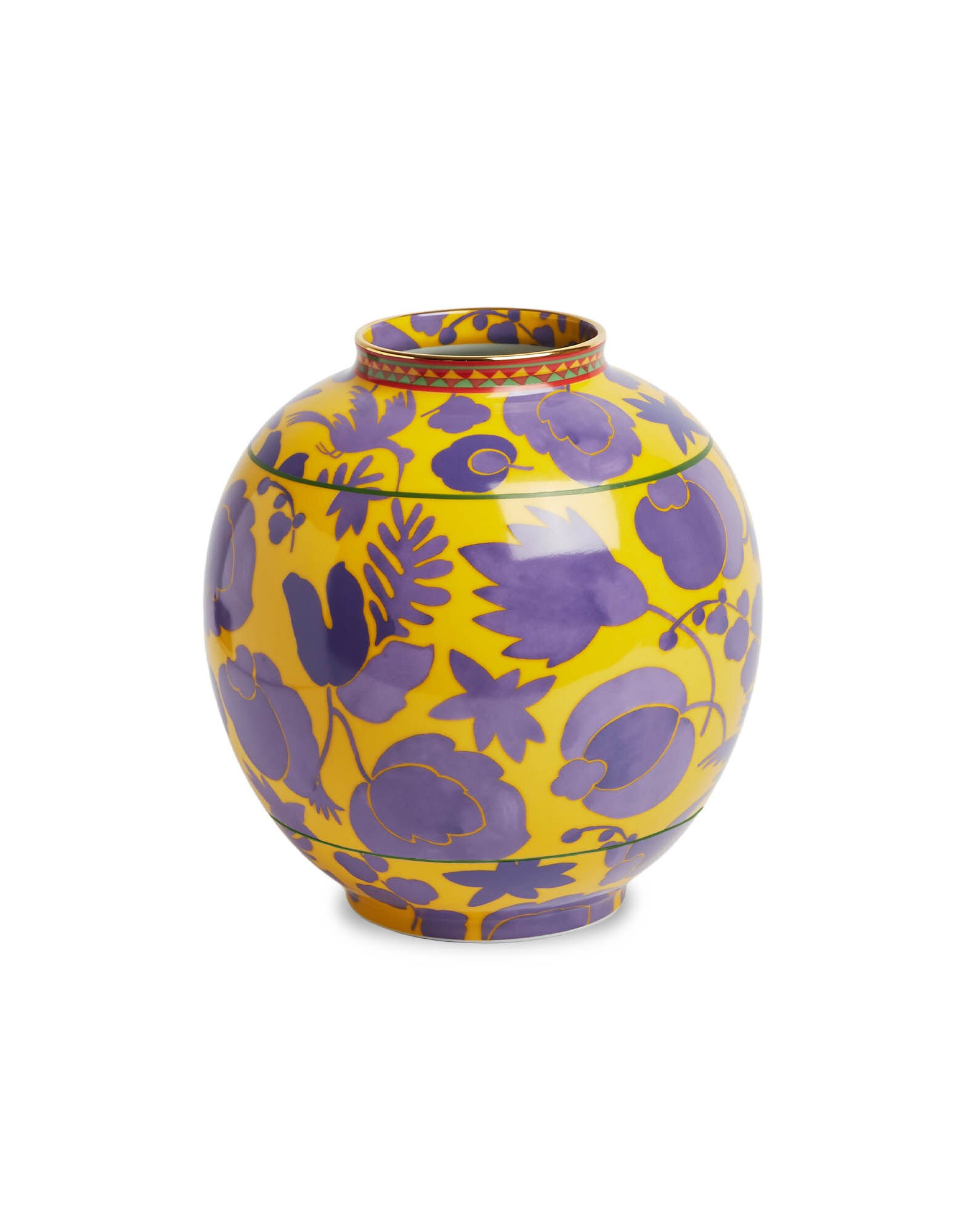 Bubble Vase in Wildbird Yellow & Purple - Homeware | La DoubleJ
