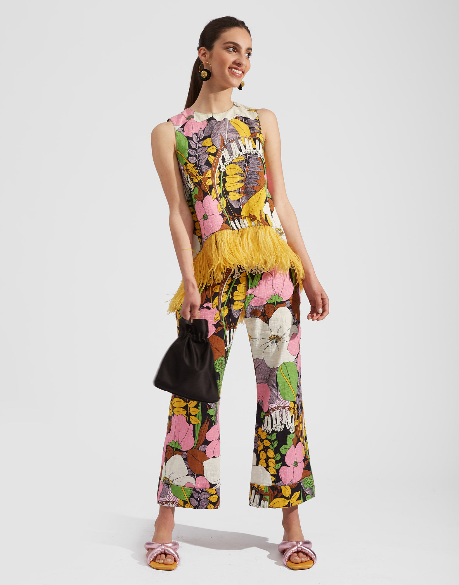 Hendrix Pants in Big Flower for Women | La DoubleJ