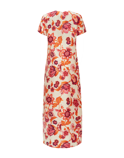 J.Jill ~ S ~ NEW Gorgeous Wearever Swing Dress ~ Cream Nouveau Floral ~  NWT(1A8)