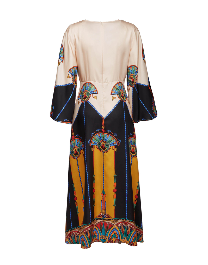 Sorella Dress in Aswan Placée Ivory for Women | La DoubleJ