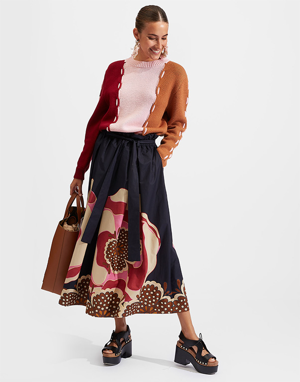 Women's Boho Skirts: Colourful Printed Skirts | La DoubleJ©